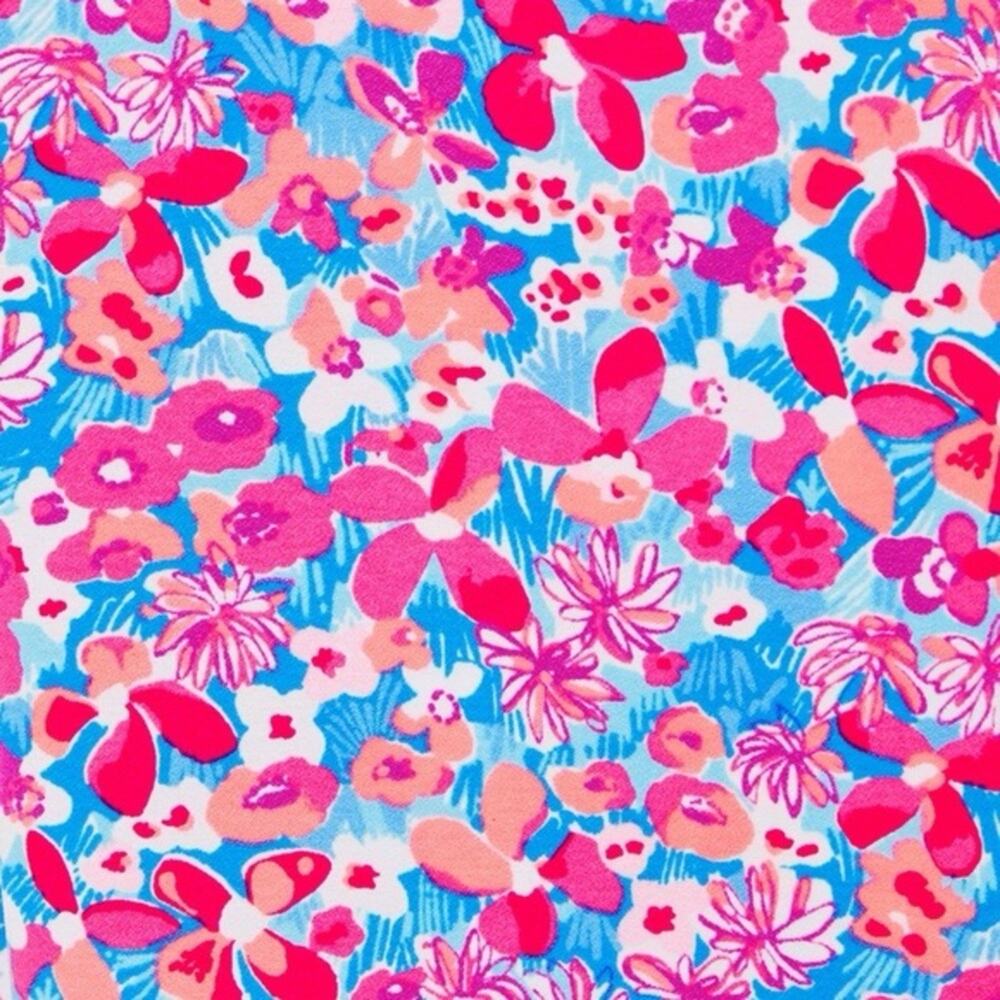Lilly Pulitzer NWT Women’s Pink Floral Ruffled Sleeveless Linwood Romper Size 10 - Picture 5 of 7